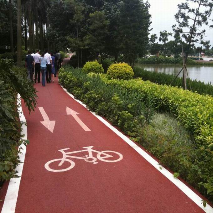 彩色綠道，健身步道，人行步道，景觀綠道，彩色防滑路面