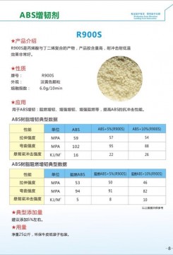 ABS增韌劑 R900S    東莞ABS增韌劑R900S